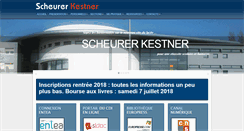 Desktop Screenshot of lyceescheurerkestner.fr