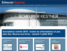 Tablet Screenshot of lyceescheurerkestner.fr